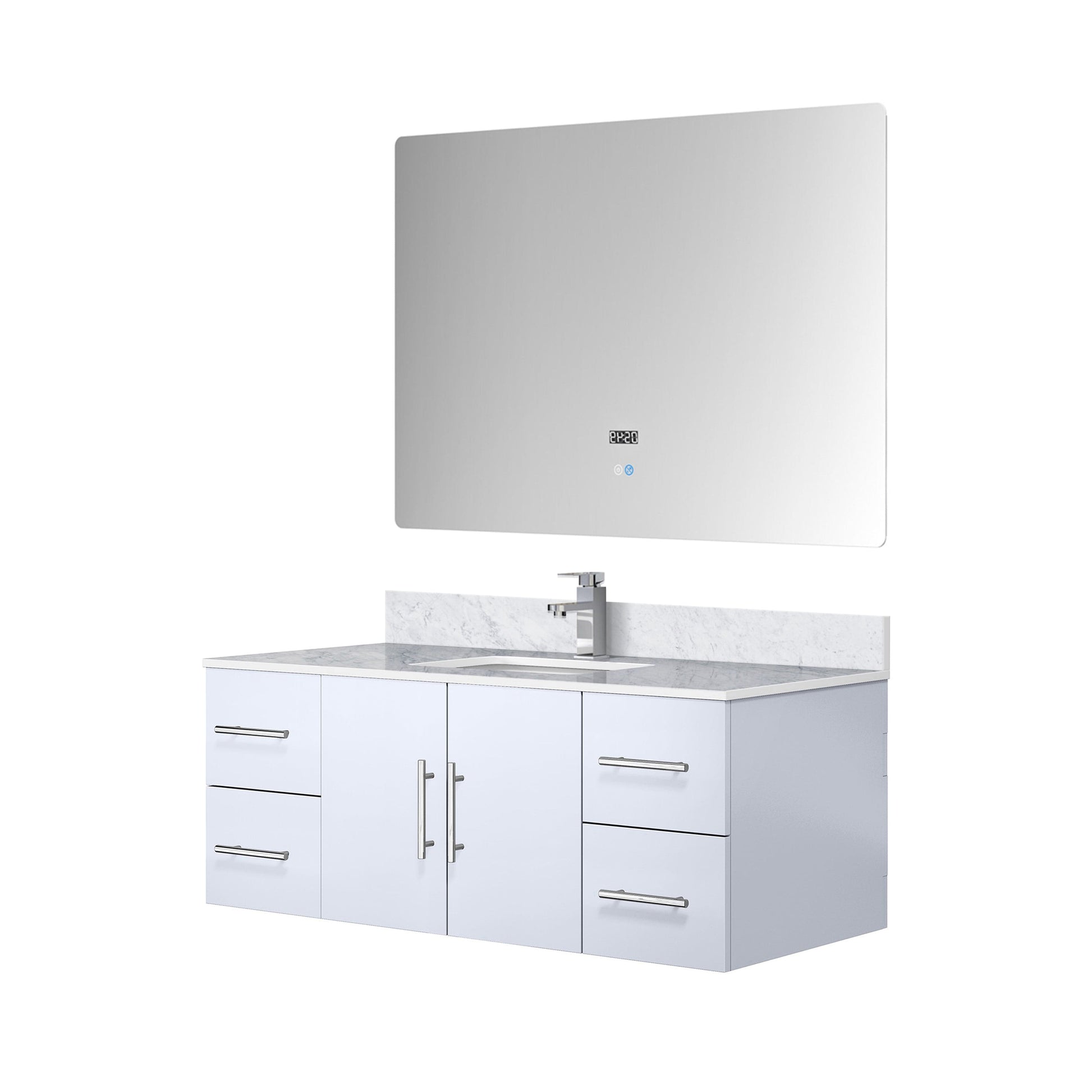 Lexora Bathroom Vanity Geneva  48" x 22" Bath Vanity