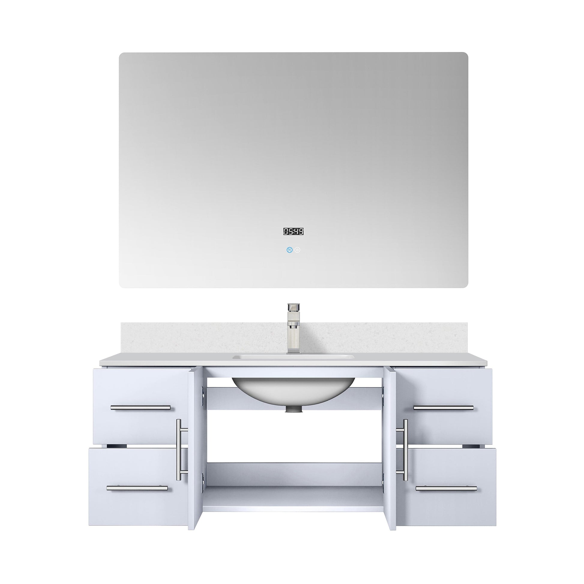 Lexora Bathroom Vanity Geneva  48" x 22" Bath Vanity