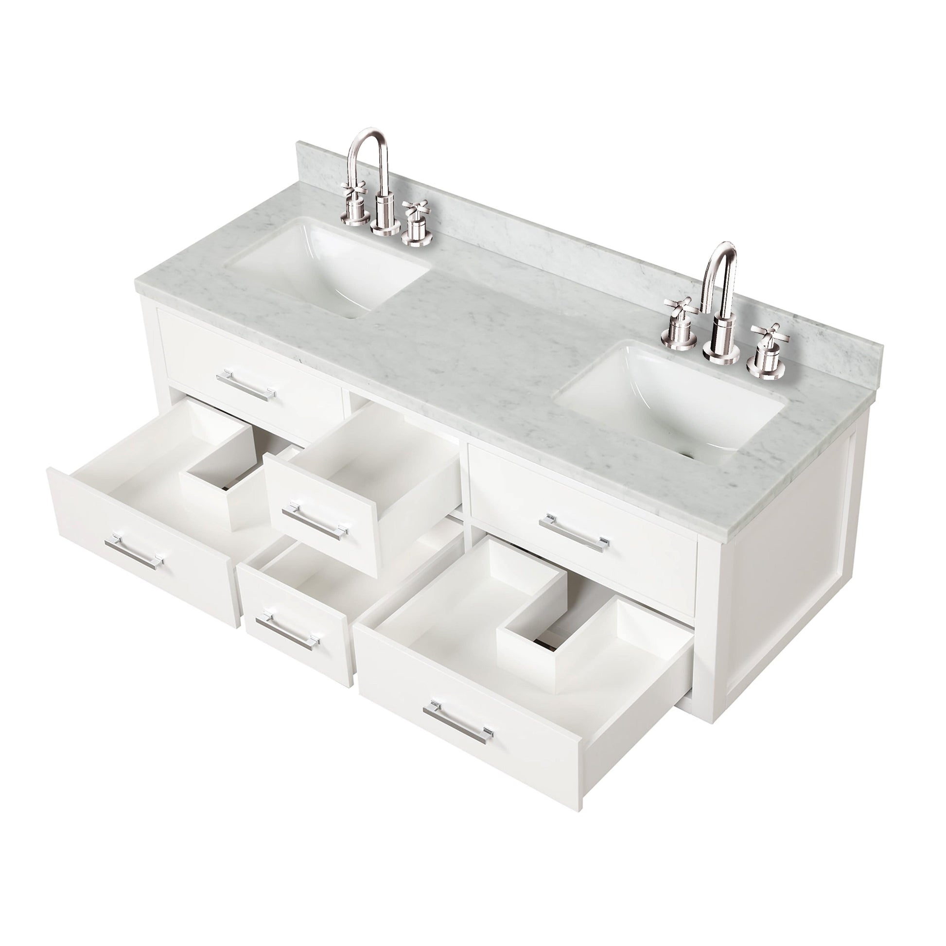 Lexora Bathroom Vanity CCaldona 60" x 22"Double Bath Vanity