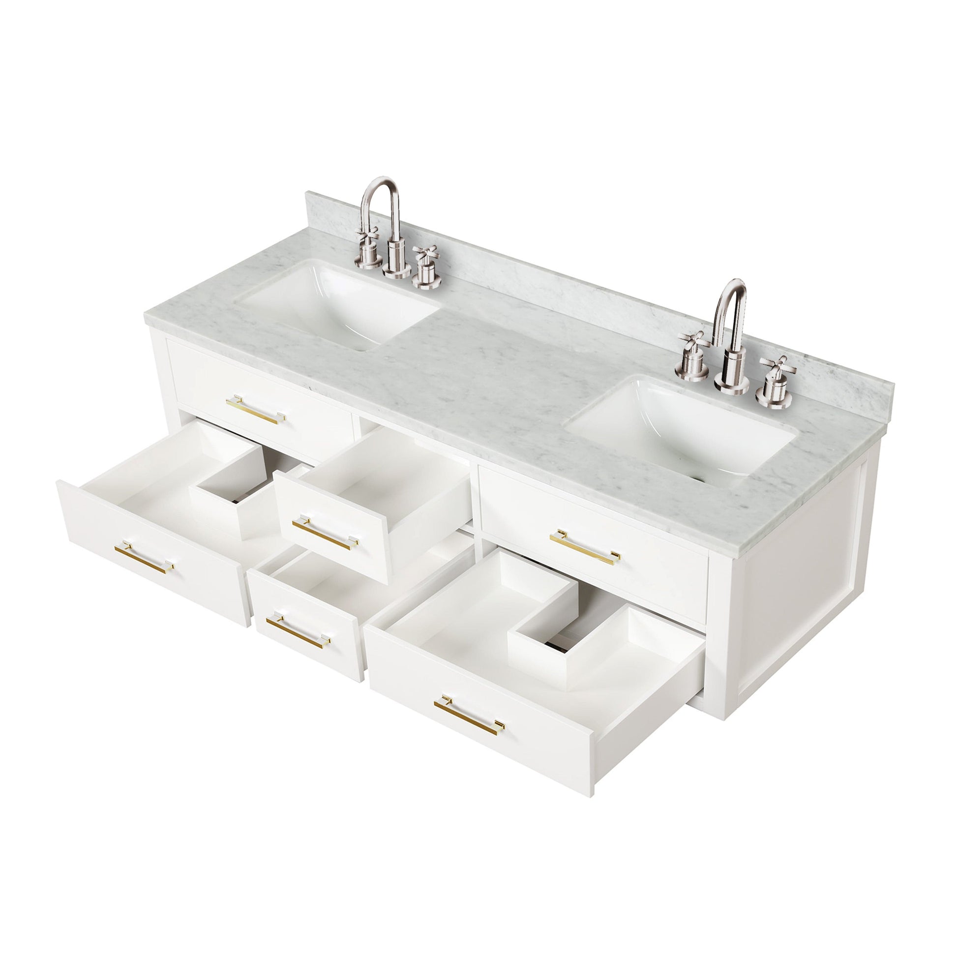 Lexora Bathroom Vanity CCaldona 72" x 22" Double Bath Vanity
