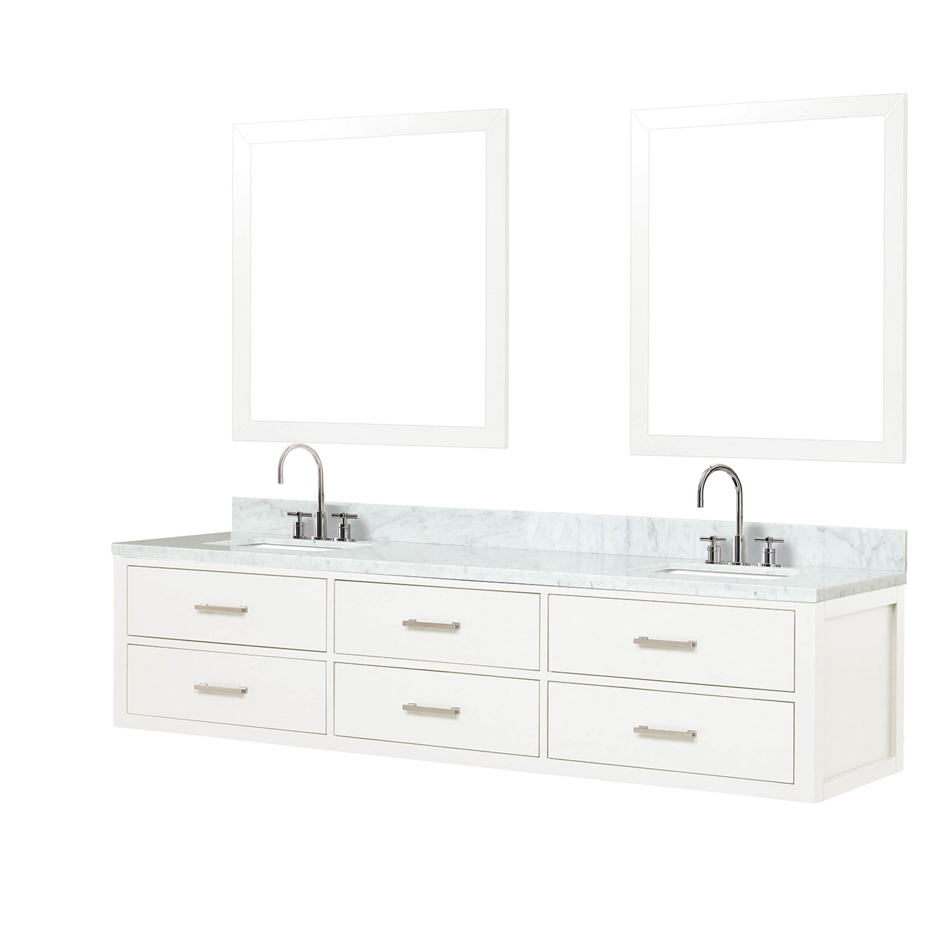 Lexora Bathroom Vanity CCaldona 80" x 22" Double Bath Vanity