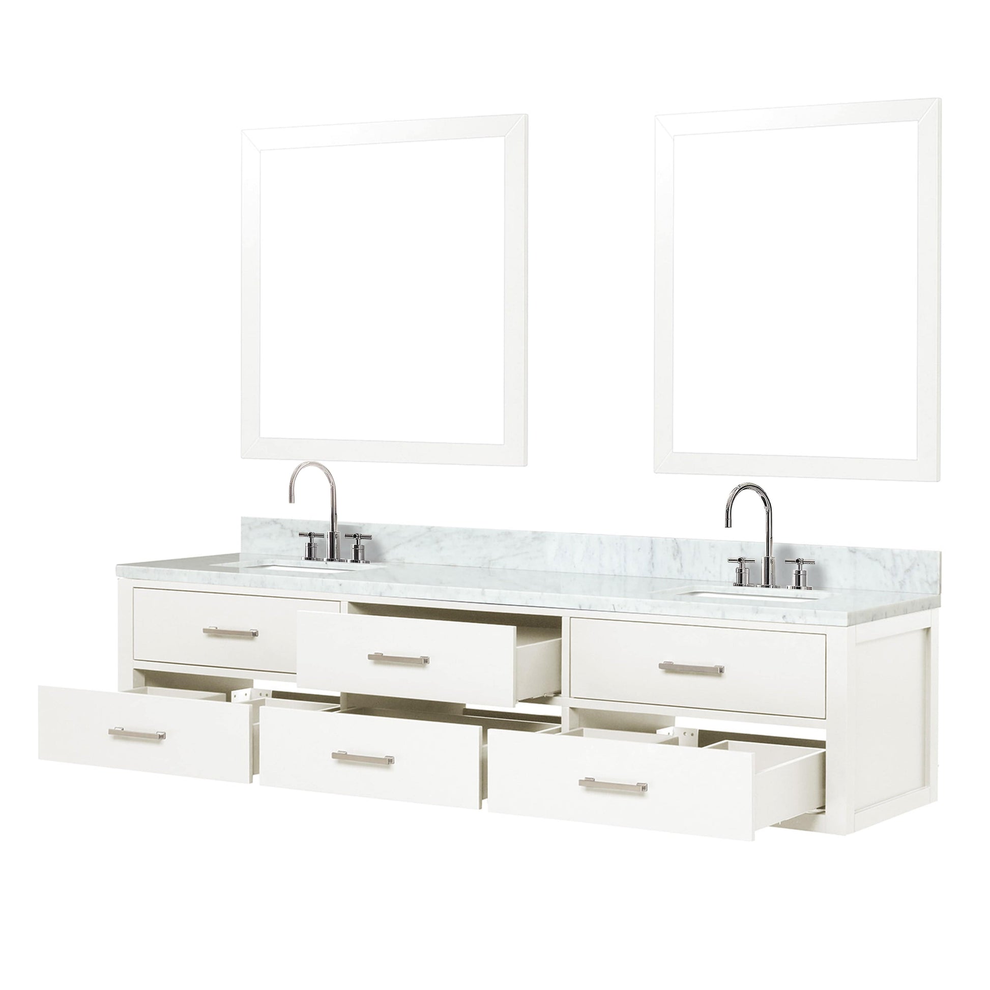 Lexora Bathroom Vanity CCaldona 80" x 22" Double Bath Vanity