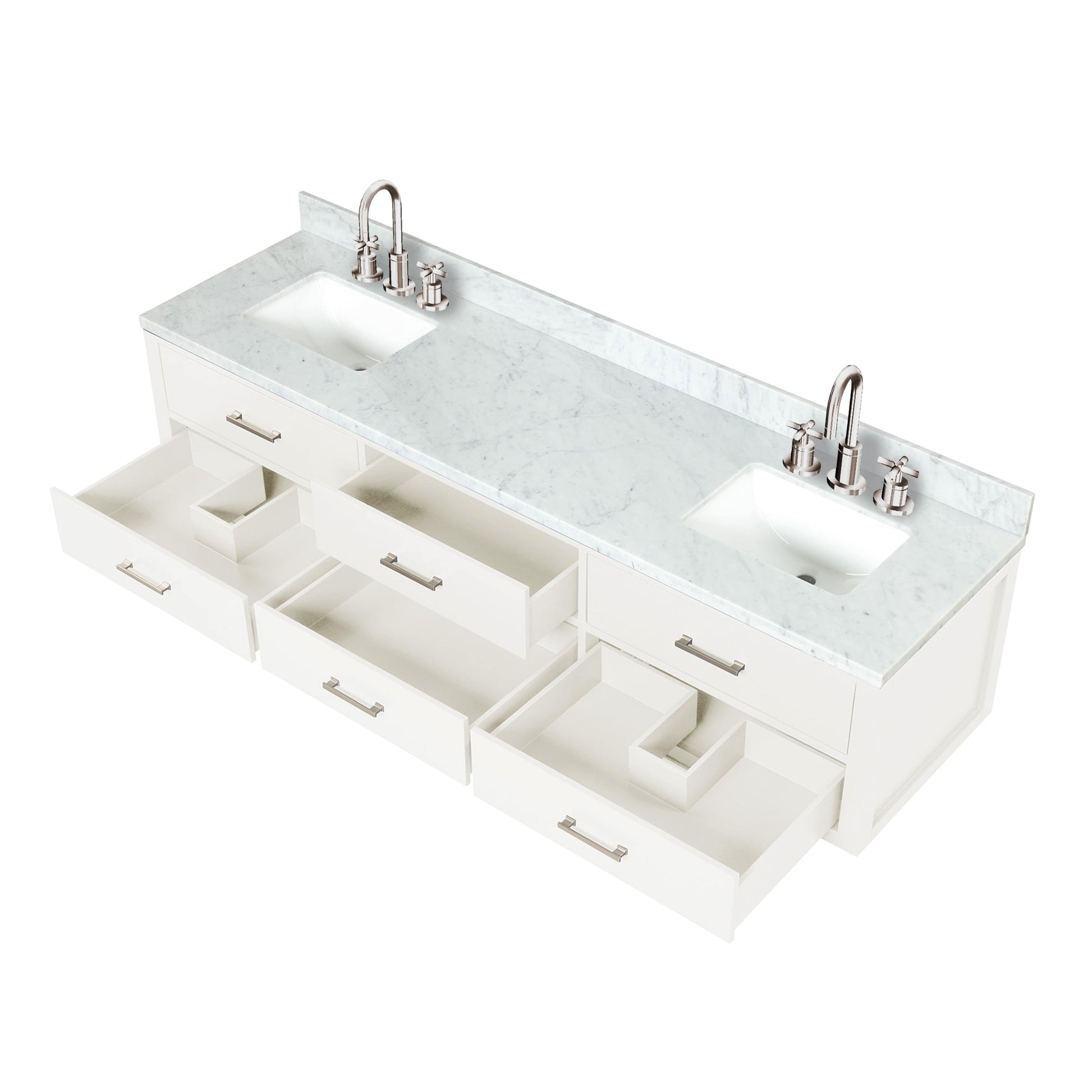 Lexora Bathroom Vanity CCaldona 80" x 22" Double Bath Vanity