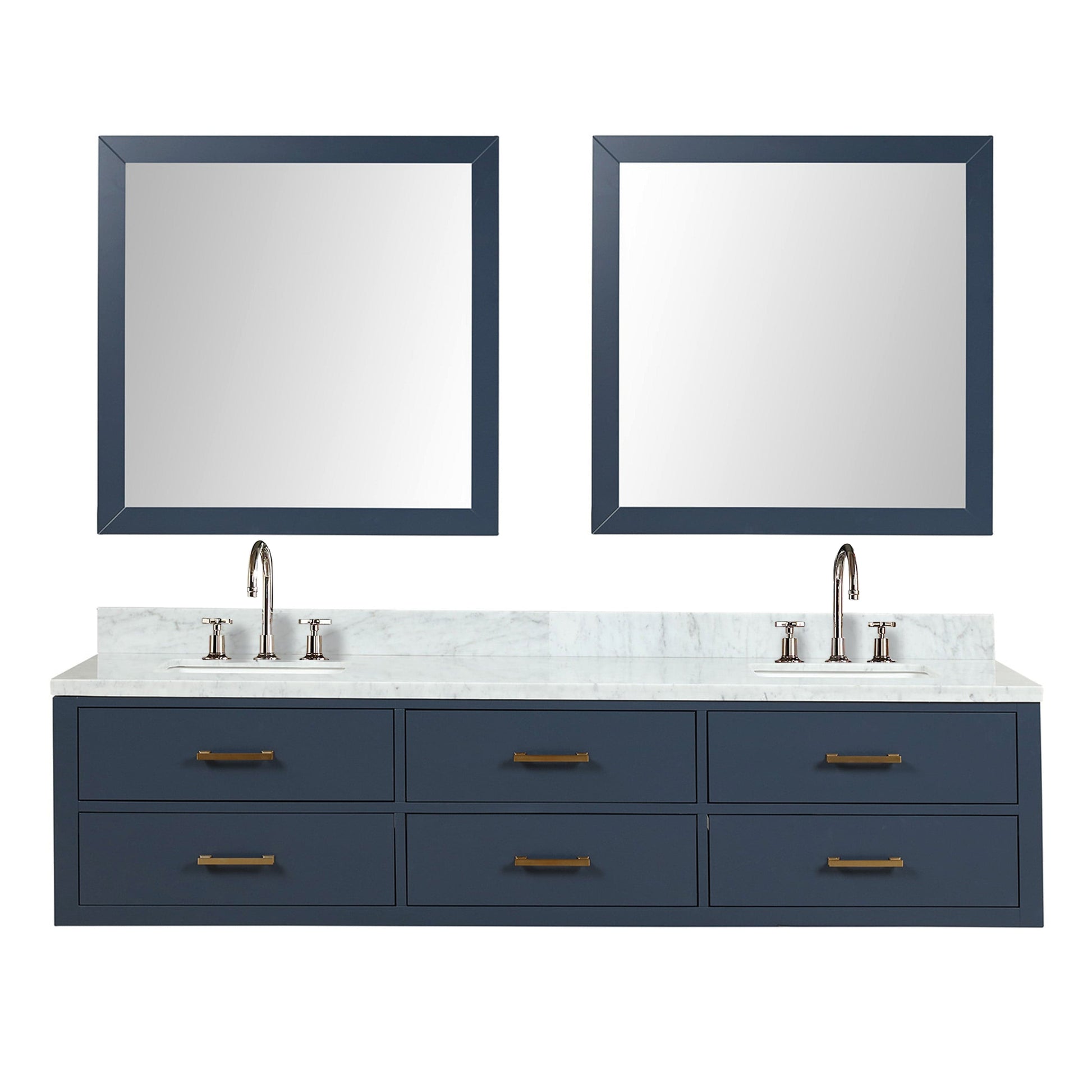 Lexora Bathroom Vanity CCaldona 80" x 22" Double Bath Vanity