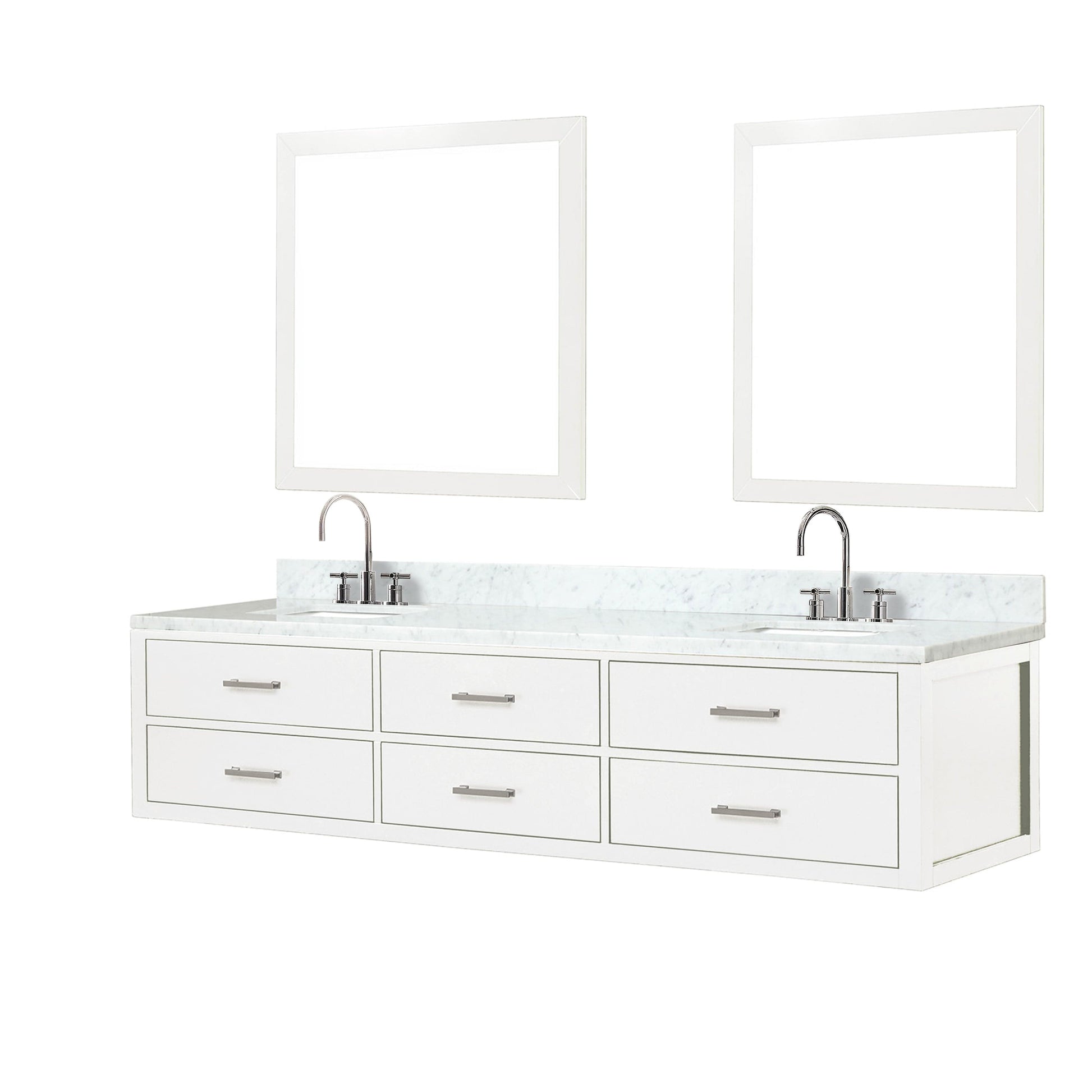 Lexora Bathroom Vanity CCaldona 84" x 22" Double Bath Vanity