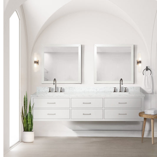 Lexora Bathroom Vanity CCaldona 84" x 22" Double Bath Vanity