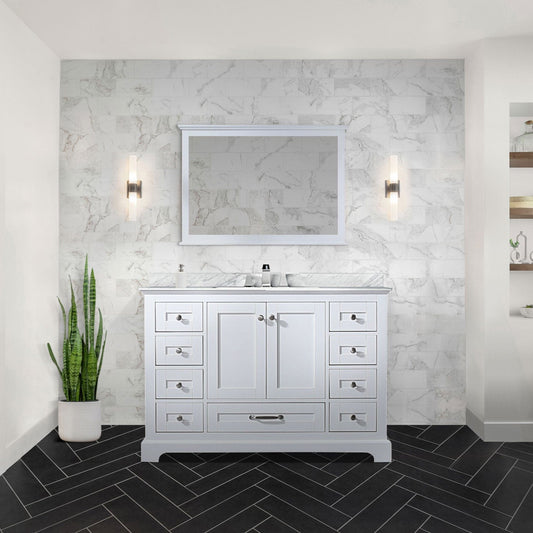 Lexora Bathroom Vanity Dukes 48" x 22" Single Bath Vanity