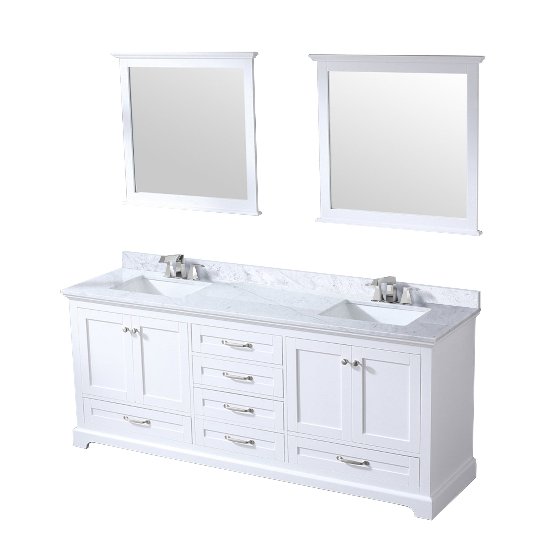 Lexora Bathroom Vanity Dukes 80" x 22" Double Bath Vanity