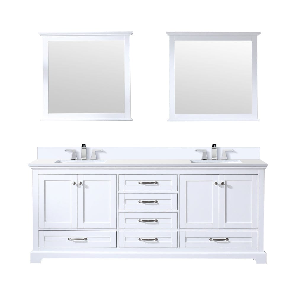 Lexora Bathroom Vanity Dukes 80" x 22" Double Bath Vanity