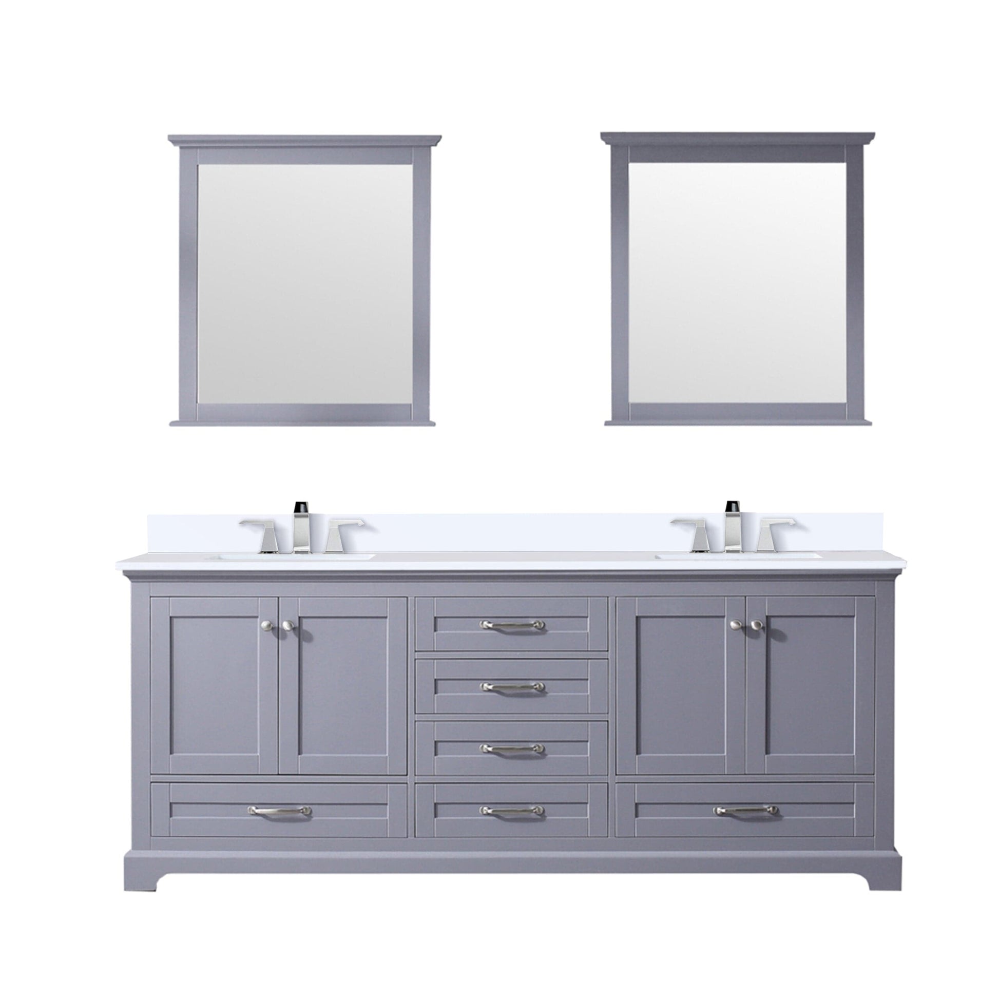 Lexora Bathroom Vanity Dukes 80" x 22" Double Bath Vanity