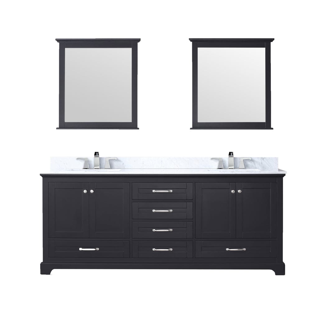 Lexora Bathroom Vanity Dukes 80" x 22" Double Bath Vanity