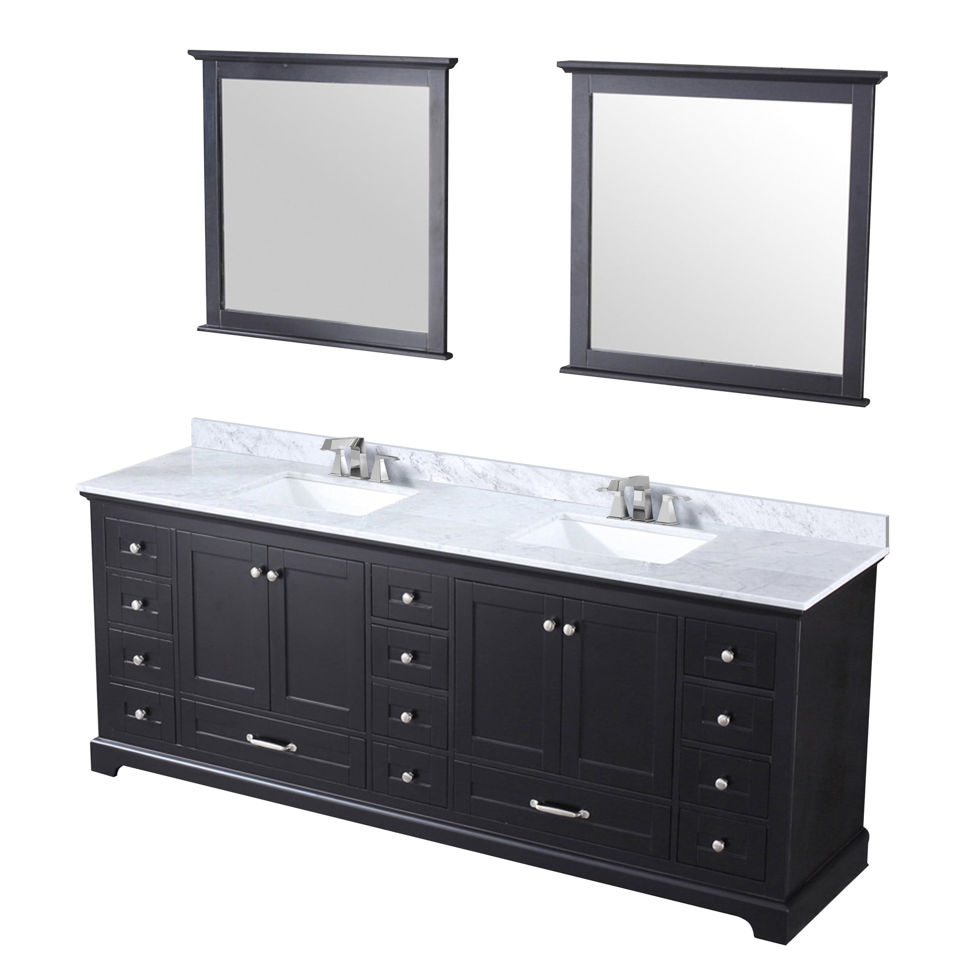 Lexora Bathroom Vanity Dukes 84" x 22" Double Bath Vanity