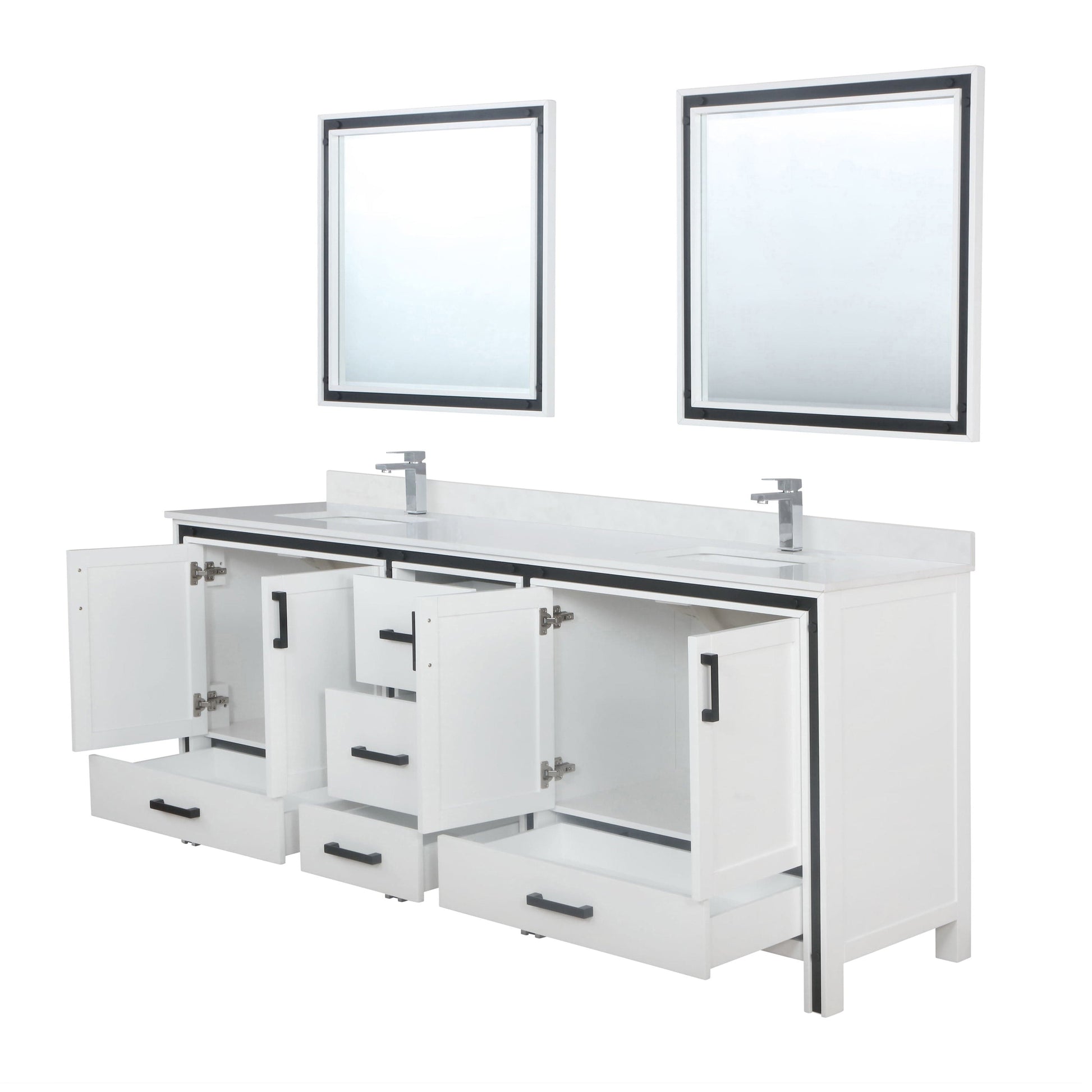 Bell + Modern Bathroom Vanity White / No Countertop Augustine 84" x 22" Double Bath Vanity