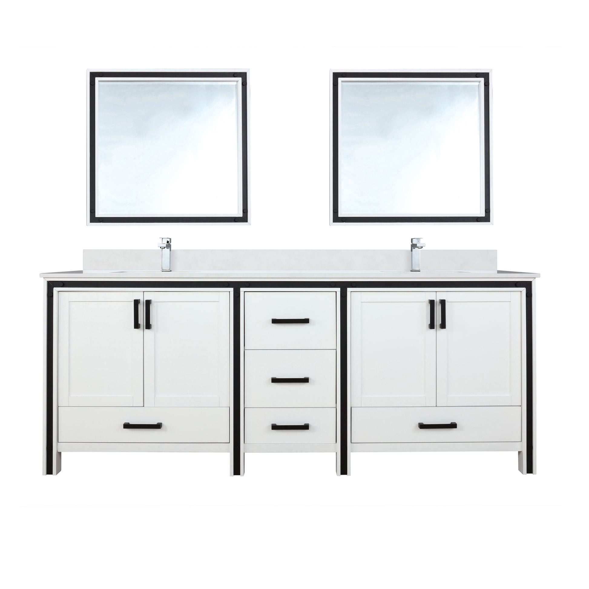 Bell + Modern Bathroom Vanity White / No Countertop Augustine 84" x 22" Double Bath Vanity