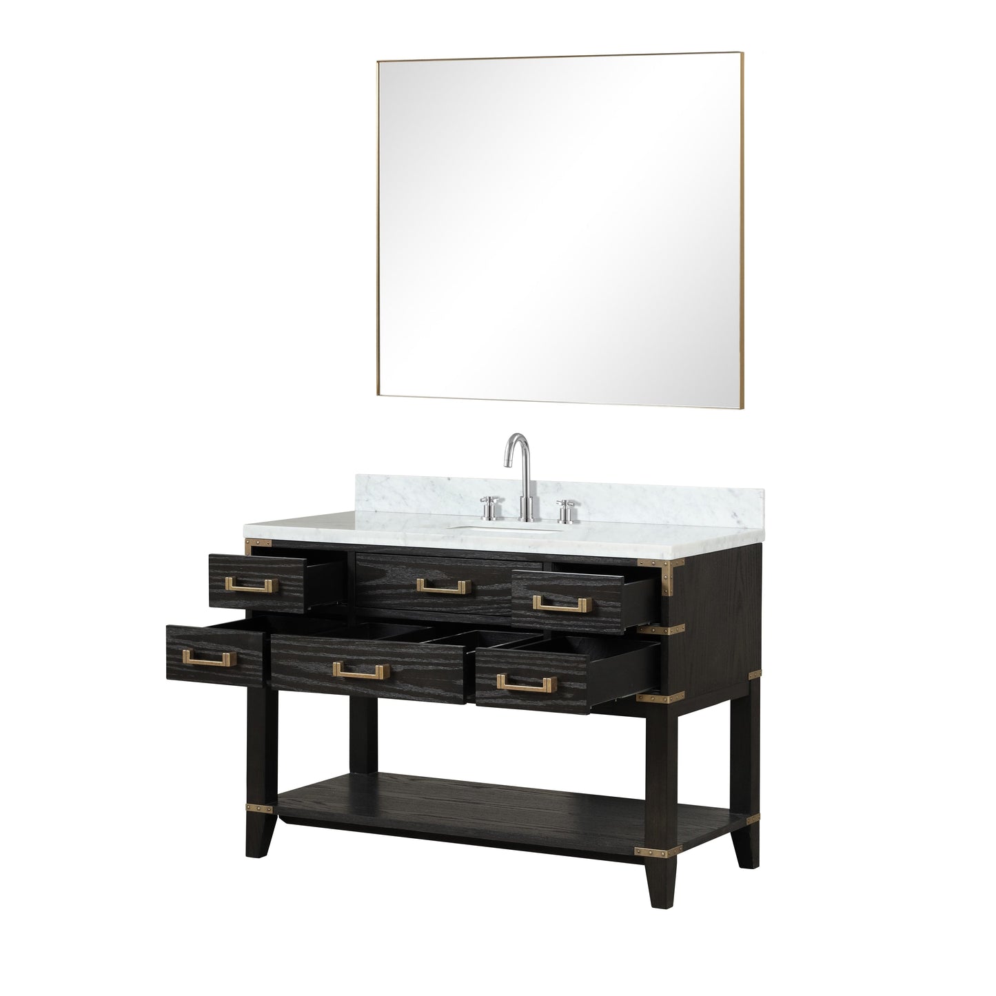 Lexora Bathroom Vanity Norwalk 48" x 22" Single Bath Vanity