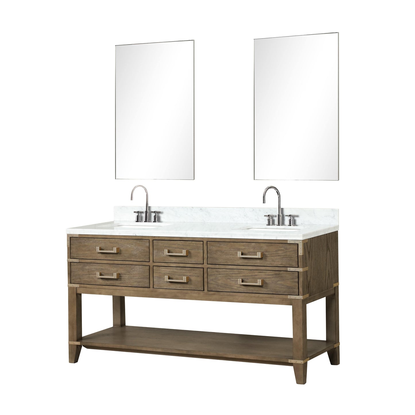 Lexora Bathroom Vanity Norwalk 60" x 22" Double Bath Vanity