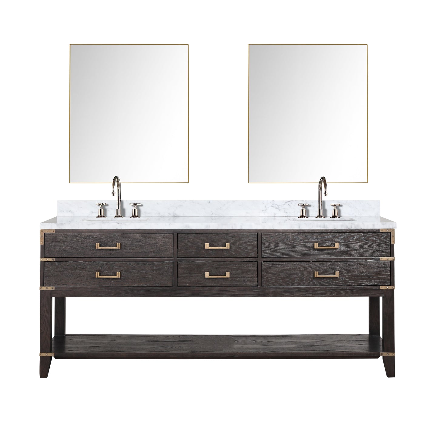 Lexora Bathroom Vanity Norwalk 80" x 22" Double Bath Vanity