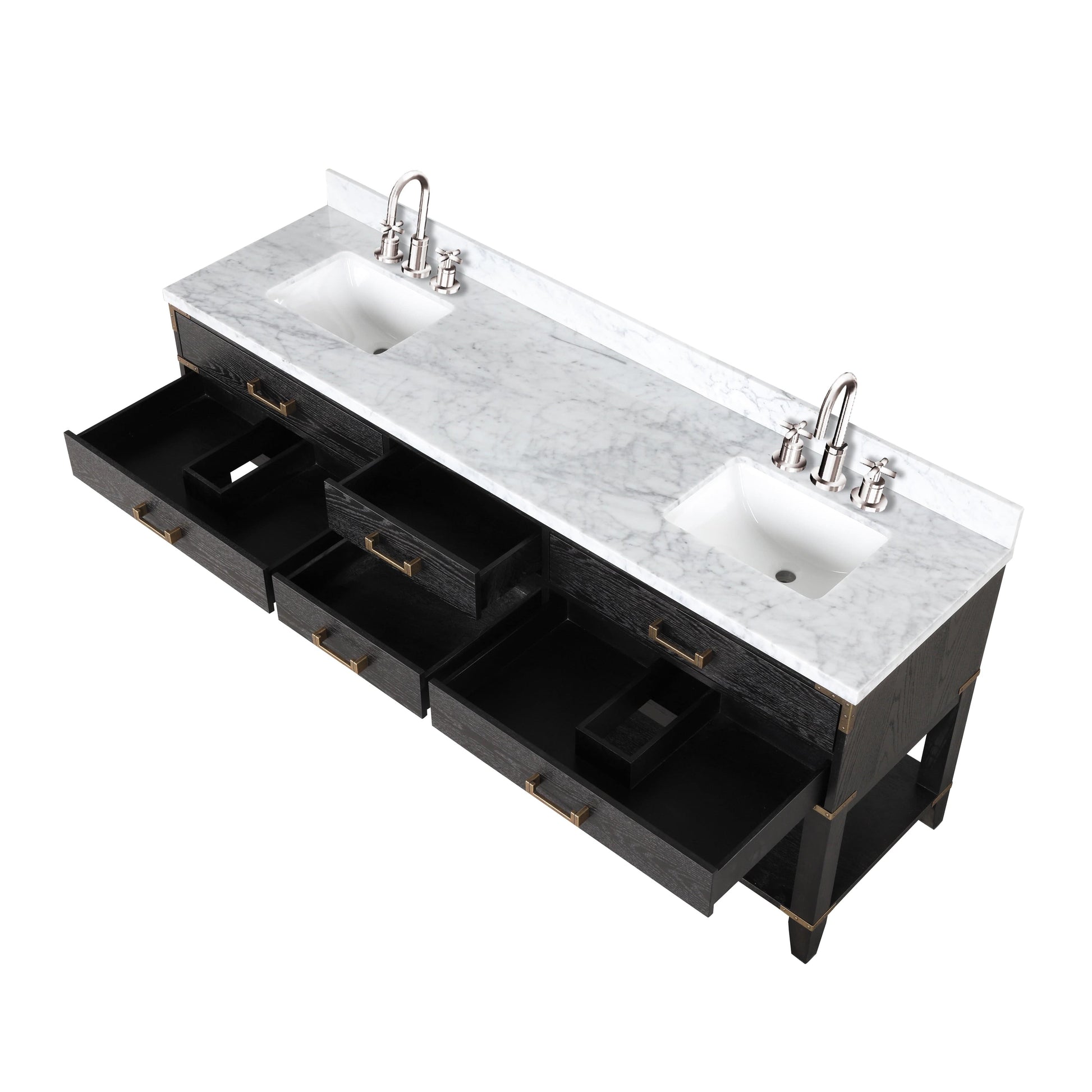 Lexora Bathroom Vanity Norwalk 80" x 22" Double Bath Vanity
