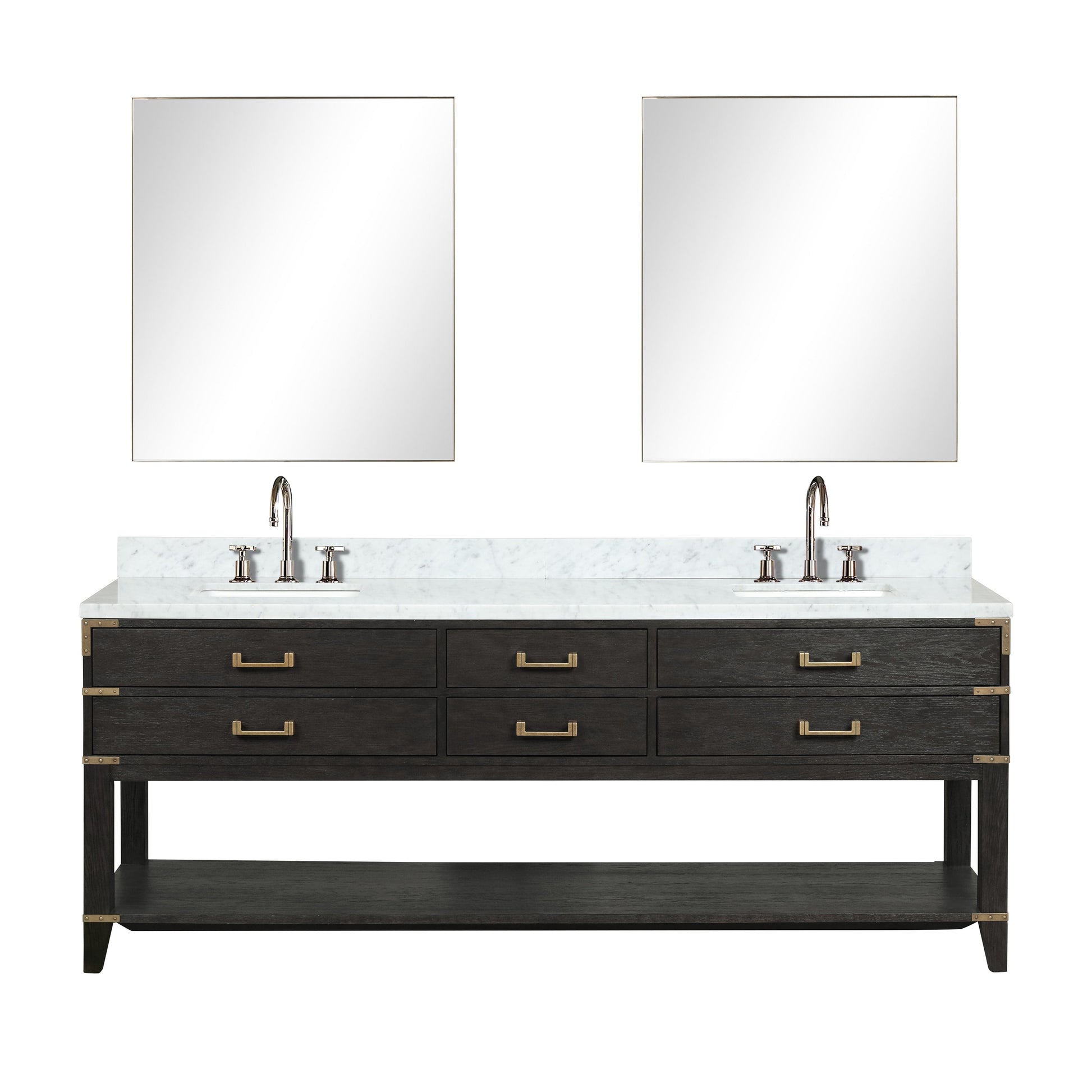 Lexora Bathroom Vanity Norwalk 84" x 22" Double Bath Vanity