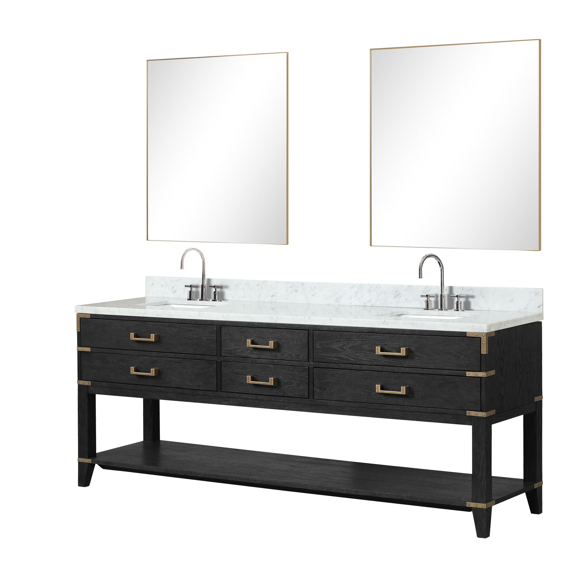 Lexora Bathroom Vanity Norwalk 84" x 22" Double Bath Vanity