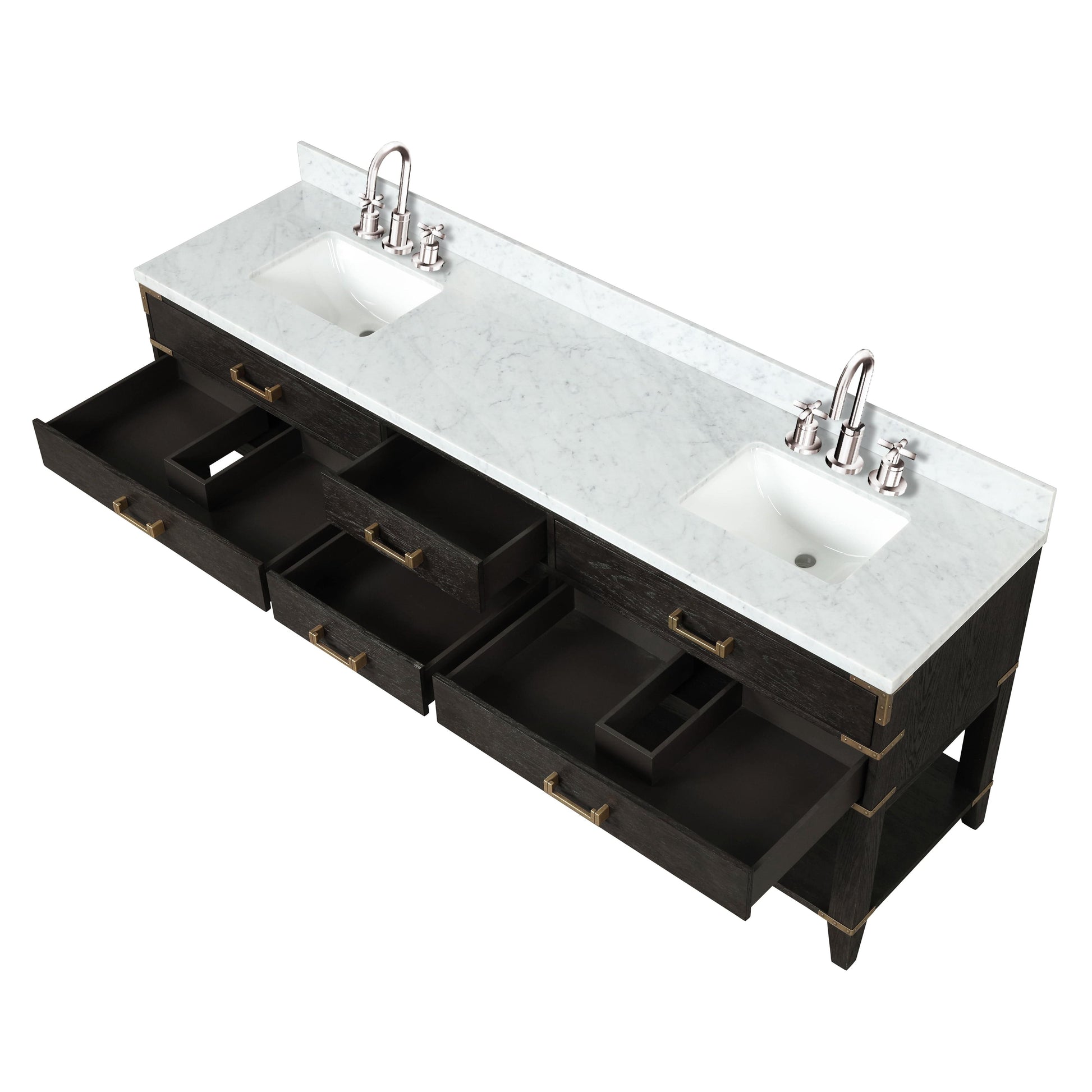 Lexora Bathroom Vanity Norwalk 84" x 22" Double Bath Vanity