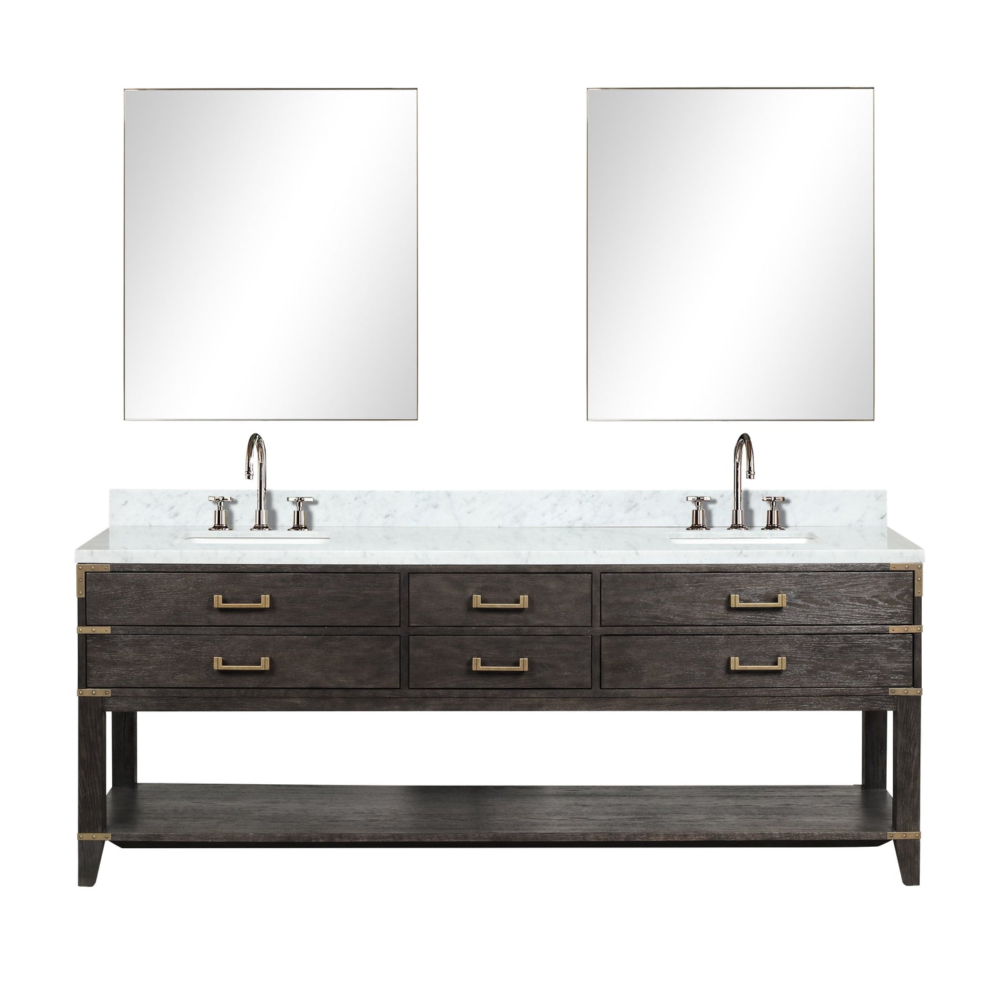 Lexora Bathroom Vanity Norwalk 84" x 22" Double Bath Vanity
