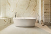 Lure in White Freestanding Acrylic Flatbottom Soaking Bathtub