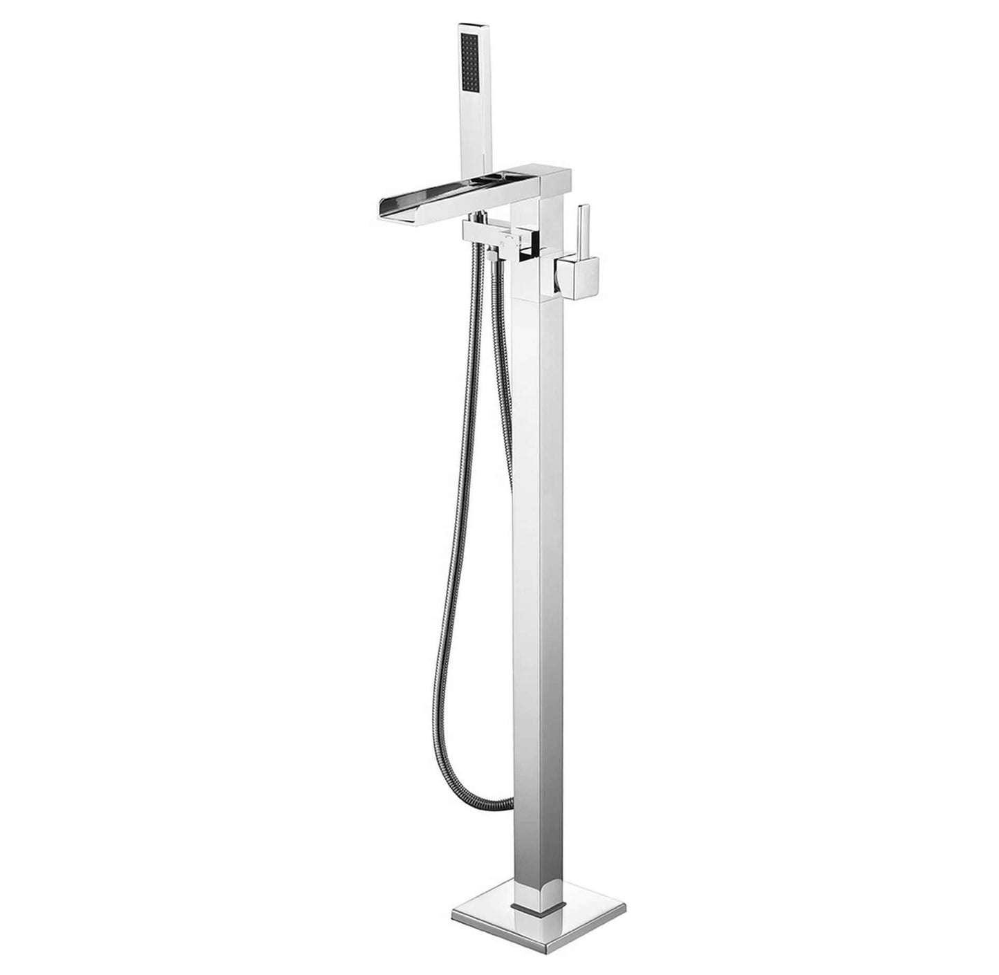 Lexora Bathtubs and Tub Fillers Chrome Cascata Free Standing Bathtub Filler/Faucet w/ Handheld Showerwand