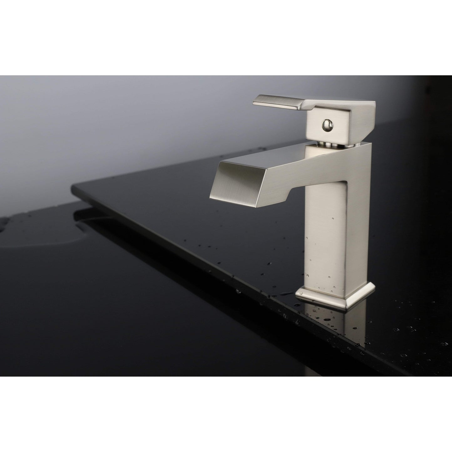 Lexora Faucet Brushed Nickel St. Barthes Brass Single Hole Bathroom Faucet
