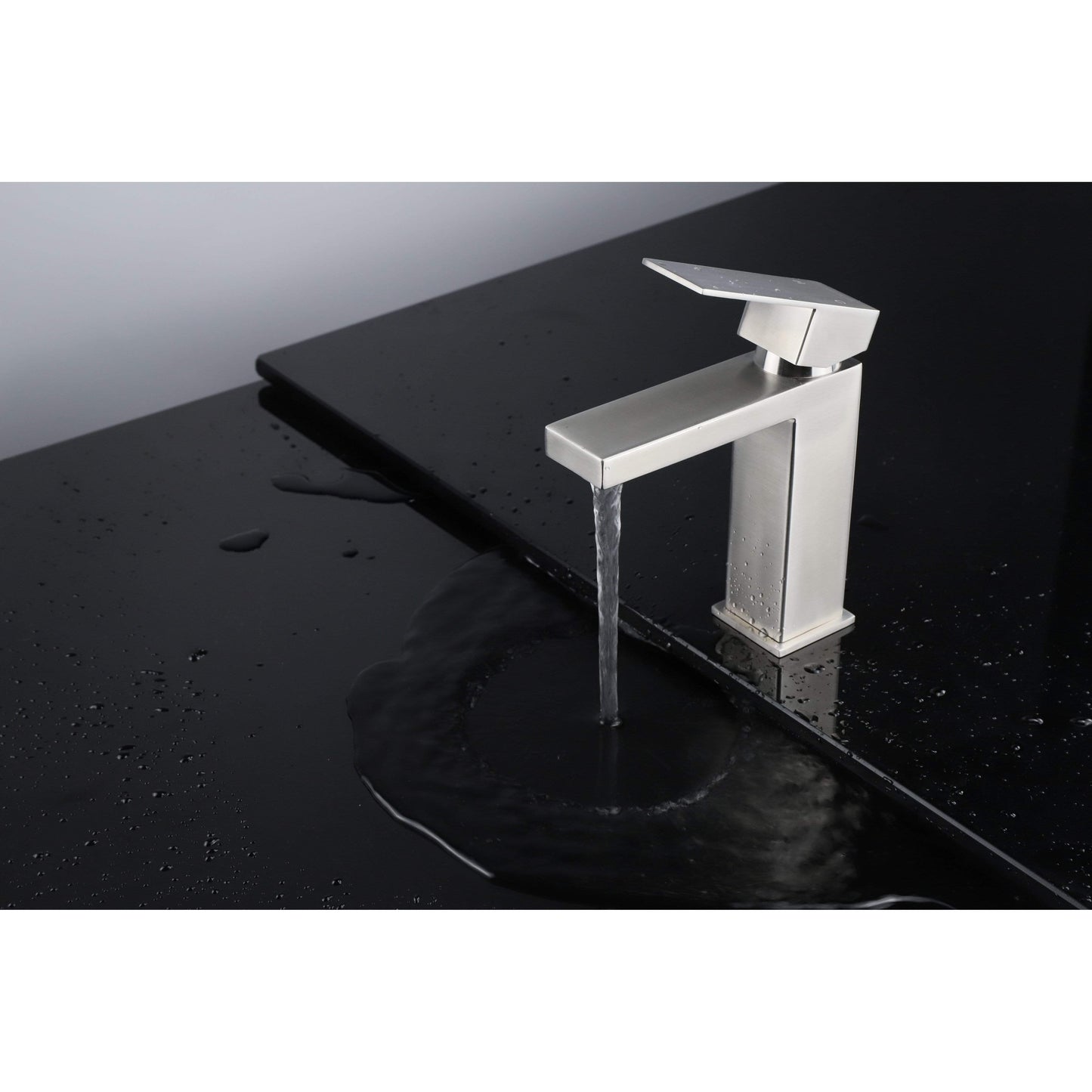 Lexora Faucet St. Lucia Stainless Steel Single Hole Bathroom Faucet