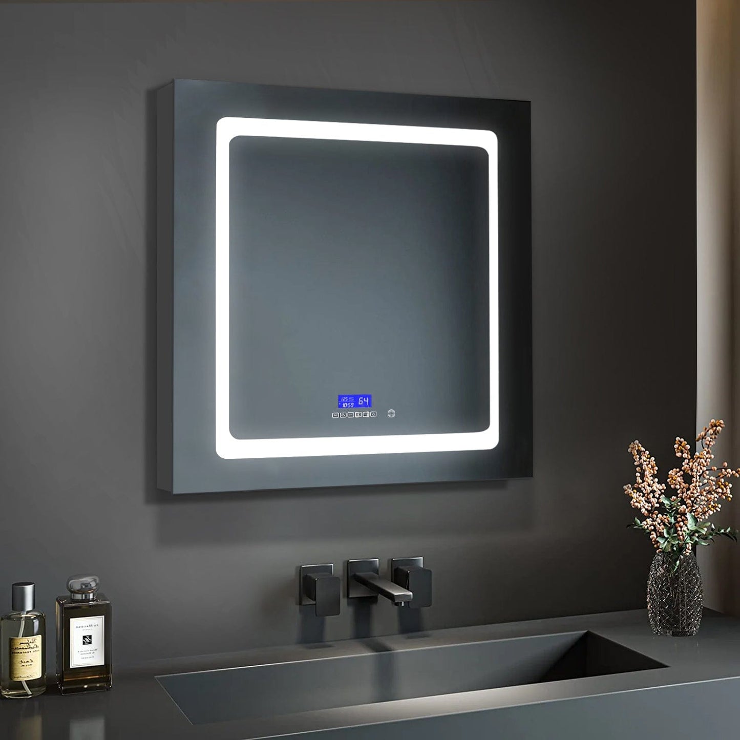 Bell + Modern LED Medicine Cabinet Savannah LED Medicine Cabinet w/ Defogger