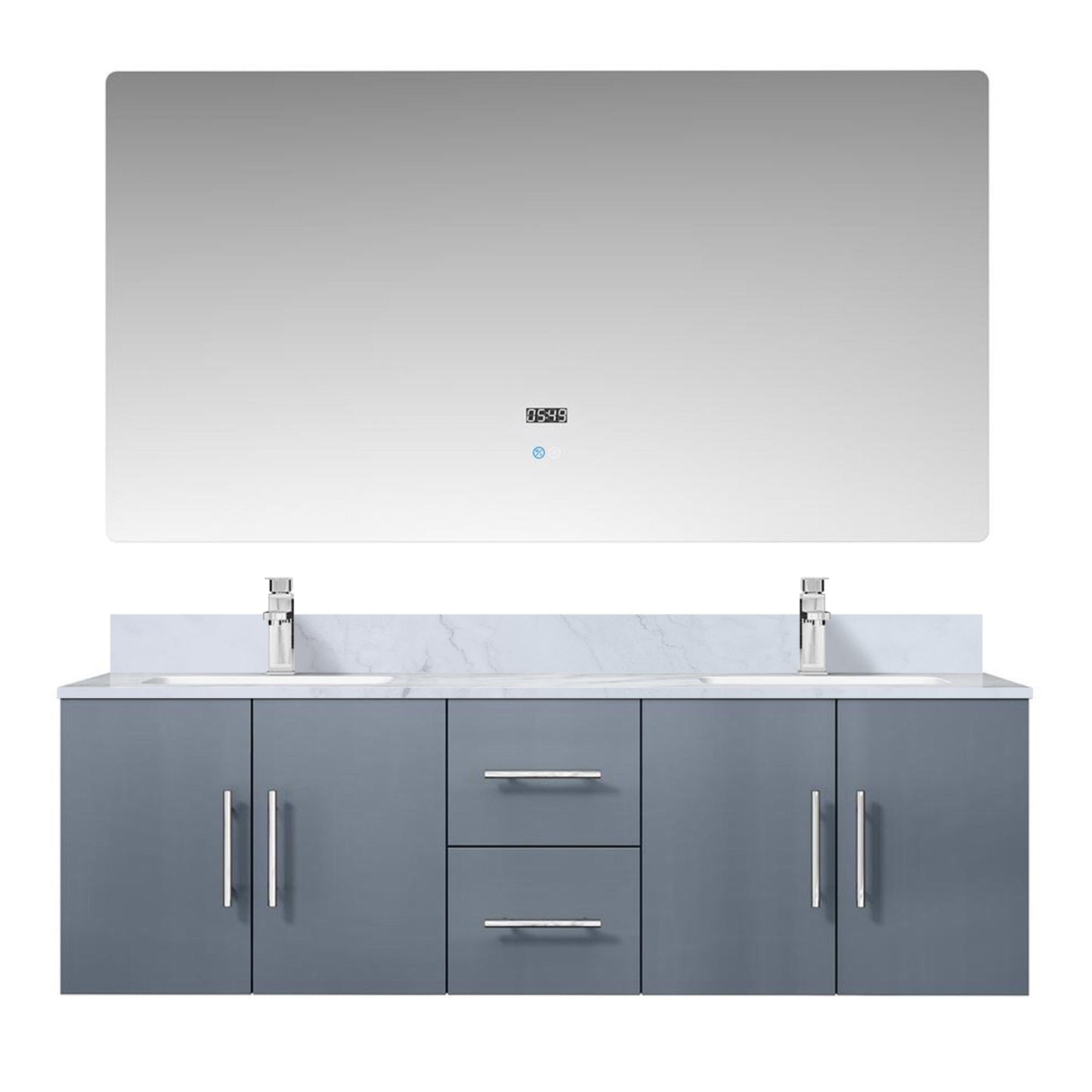 Lexora Geneva  60" x 22" Double Bath Vanity