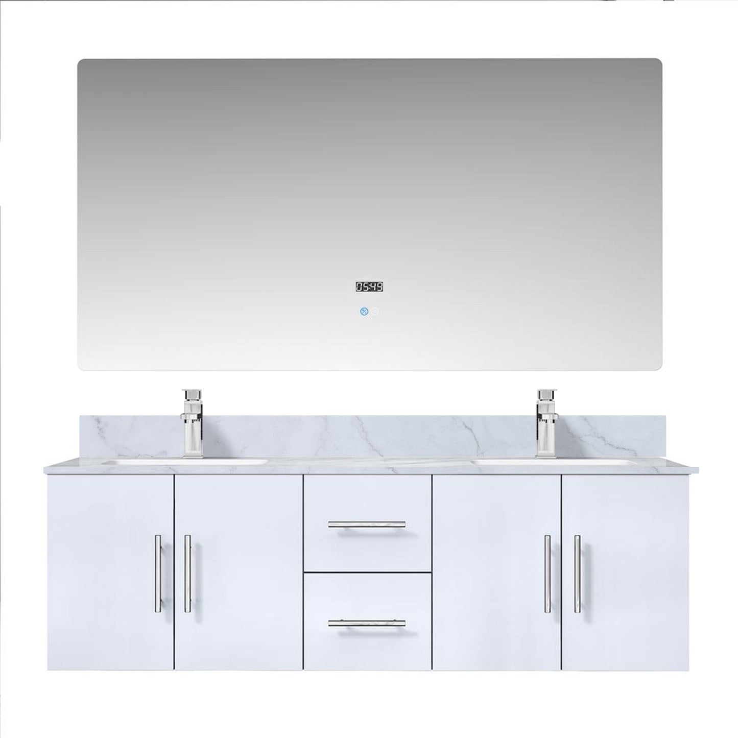 Lexora Geneva  60" x 22" Double Bath Vanity