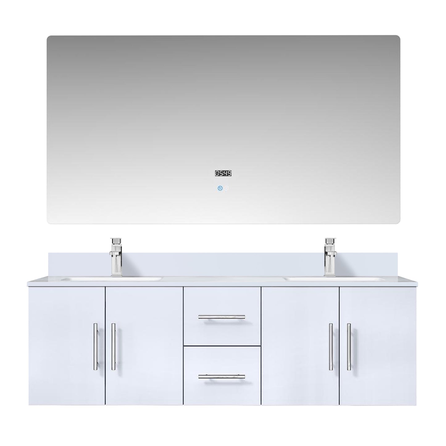 Lexora Geneva  60" x 22" Double Bath Vanity