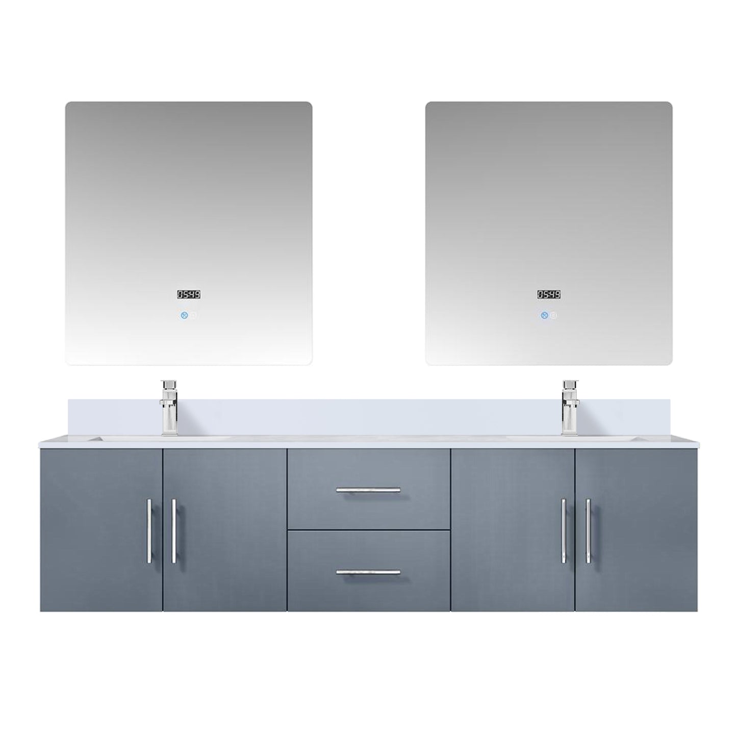 Lexora Geneva  72" x 22" Double Bath Vanity