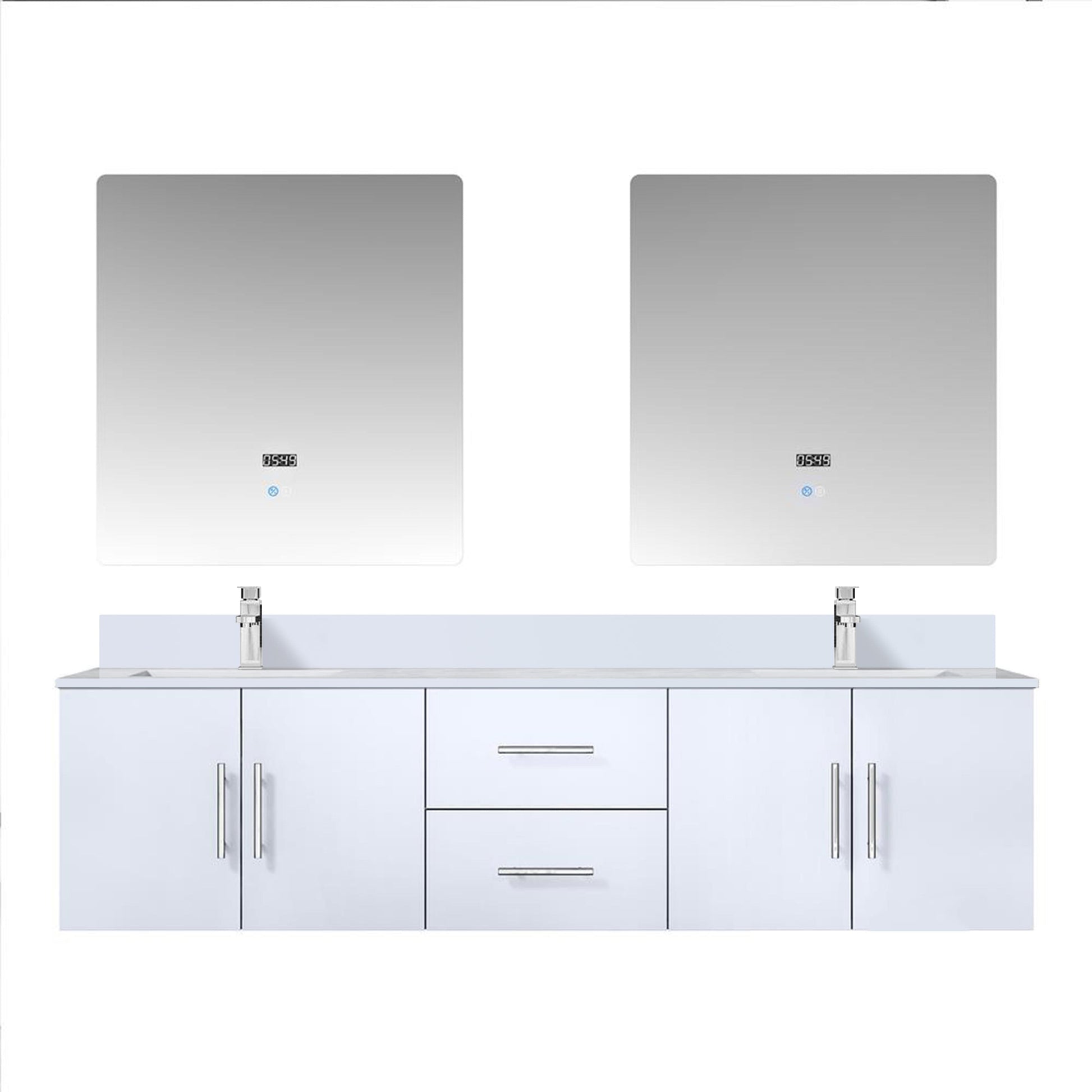 Lexora Geneva  72" x 22" Double Bath Vanity