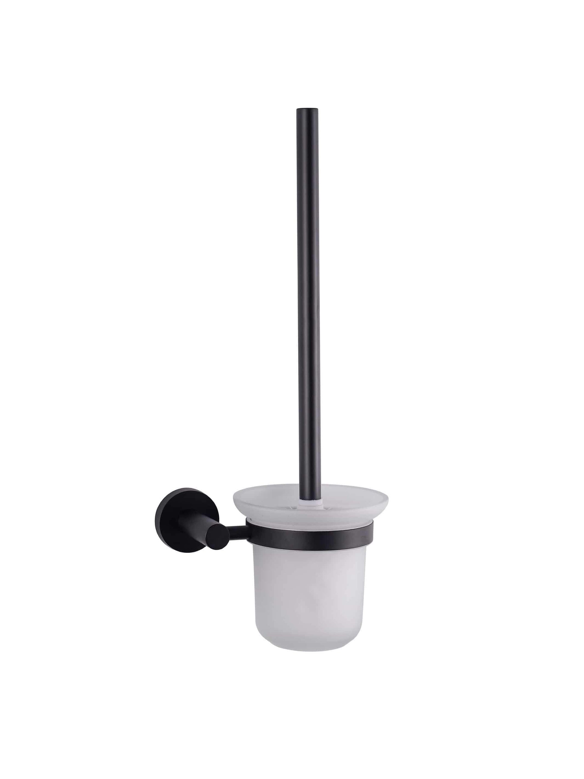 Lexora Toilet Brush Matte Black St. Marys Stainless Steel Toilet Brush