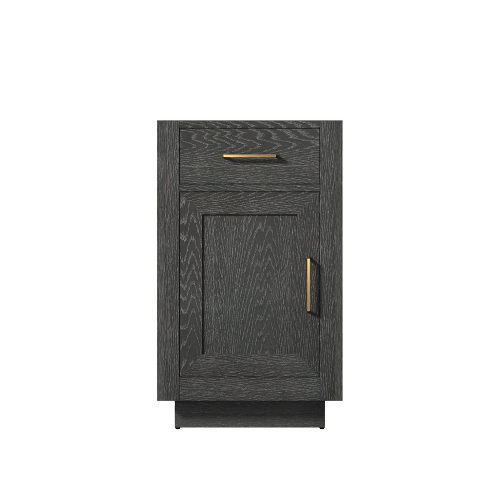 Abbey 20 in W x 18 in. D Black Oak Single Bath Vanity