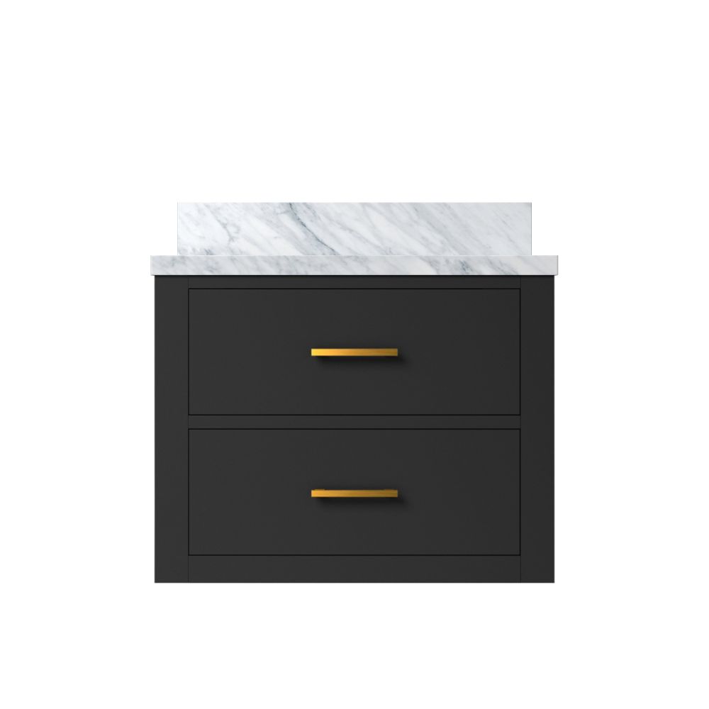 Castor 24 in W x 18 in. D Black Single Bath Vanity and Acrylic Top