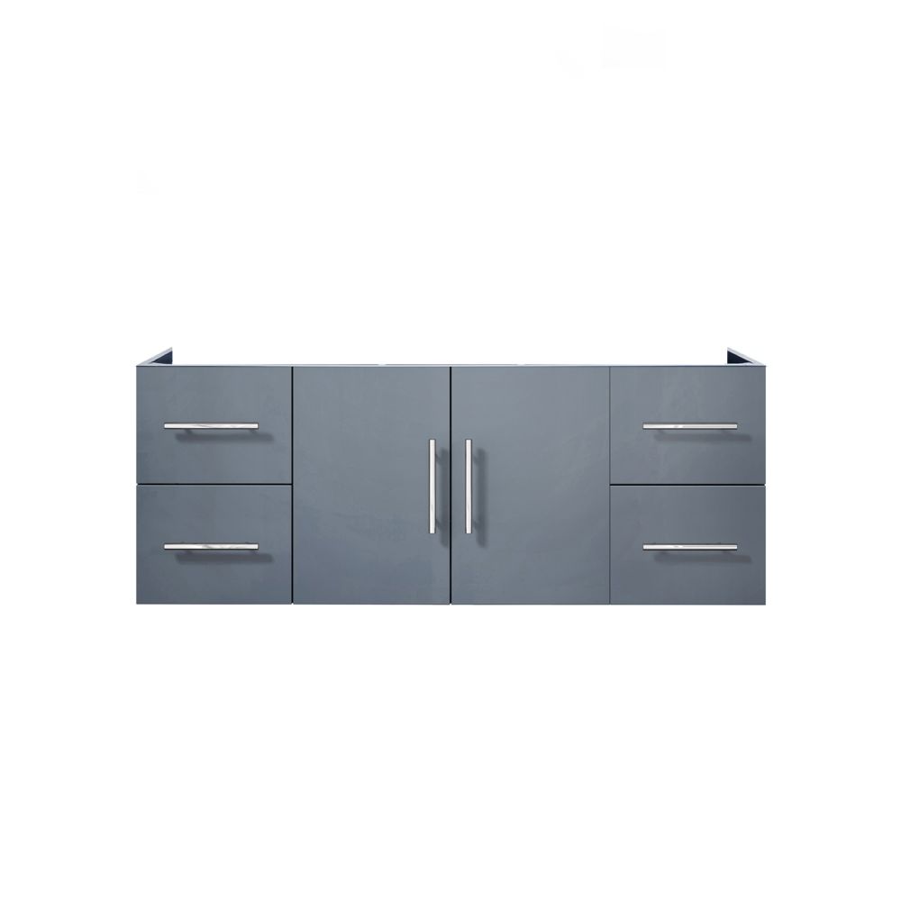 Geneva 48 in. W x 22 in. D Dark Grey Bath Vanity