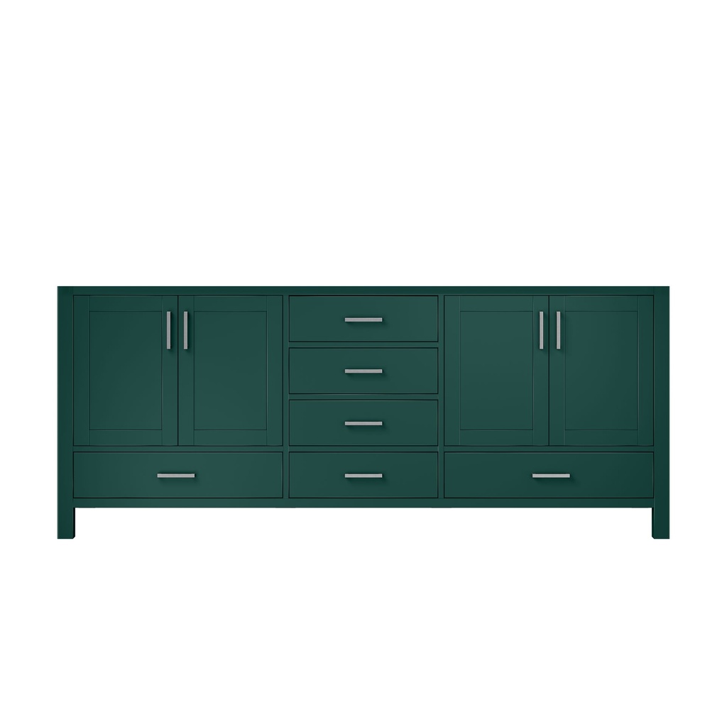 Jacques 80 in. W x 22 in. D Green Double Bath Vanity
