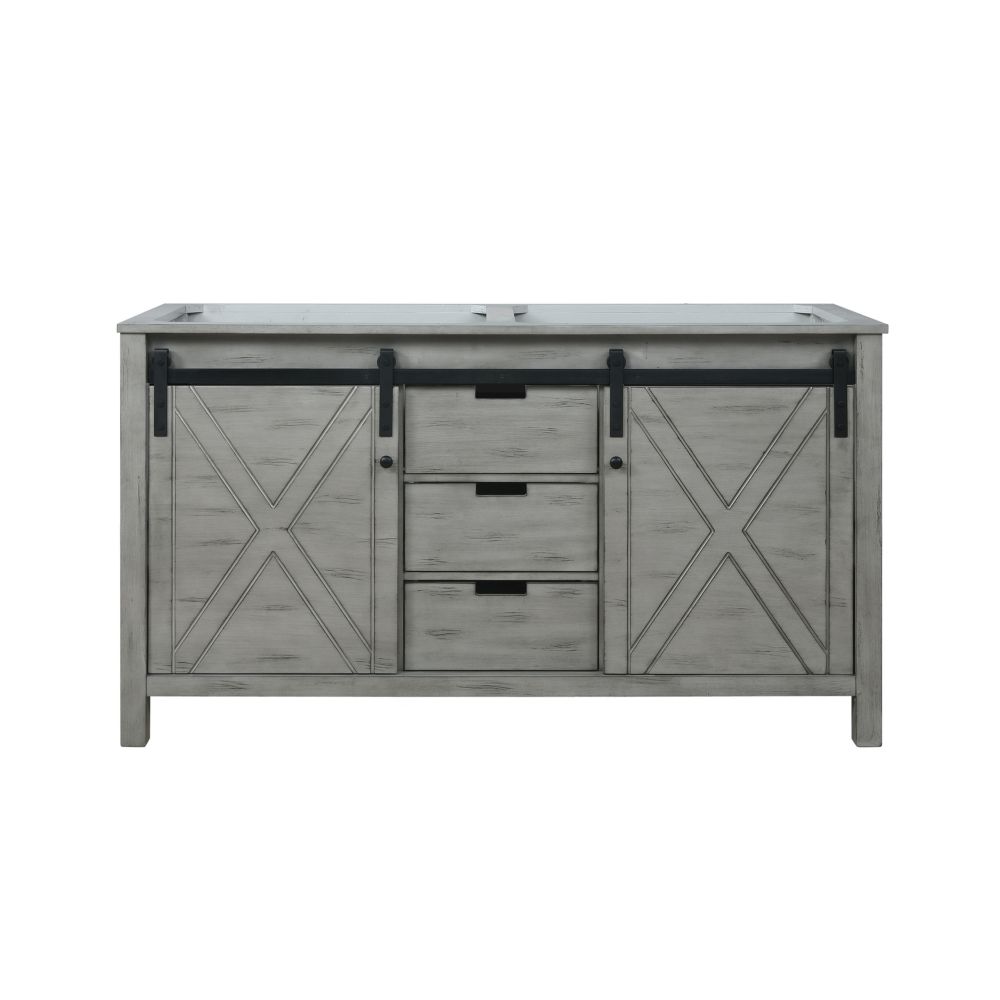Marsyas 60 in W x 22 in. D Ash Grey Double Bath Vanity