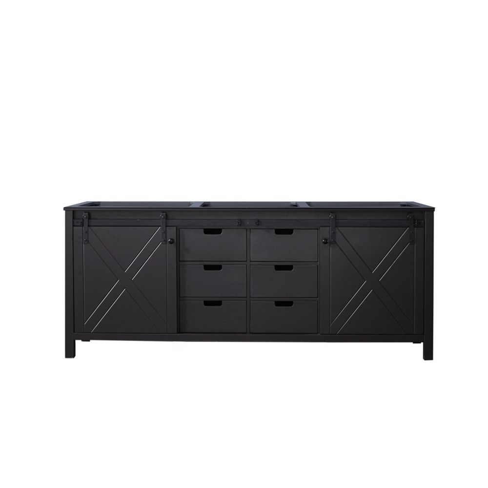 Marsyas 80 in W x 22 in. D Brown Double Bath Vanity
