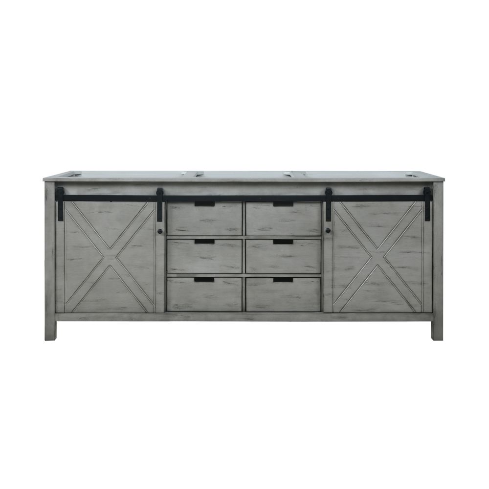 Marsyas 80 in W x 22 in. D Ash Grey Double Bath Vanity