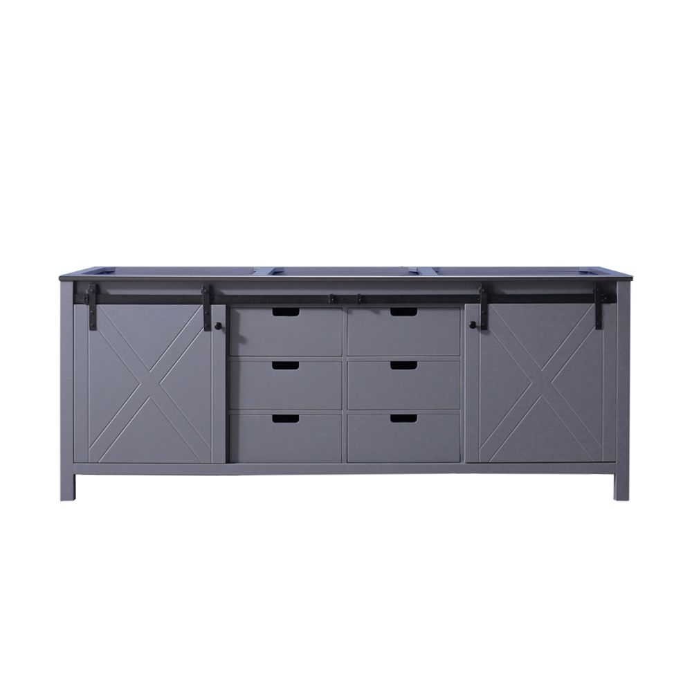 Marsyas 84 in W x 22 in. D Dark Grey Double Bath Vanity