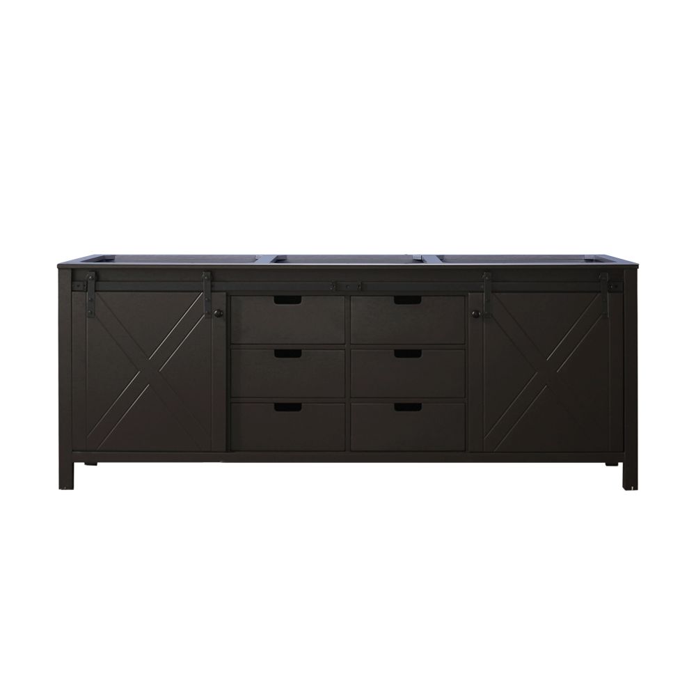 Marsyas 84 in W x 22 in. D Brown Double Bath Vanity