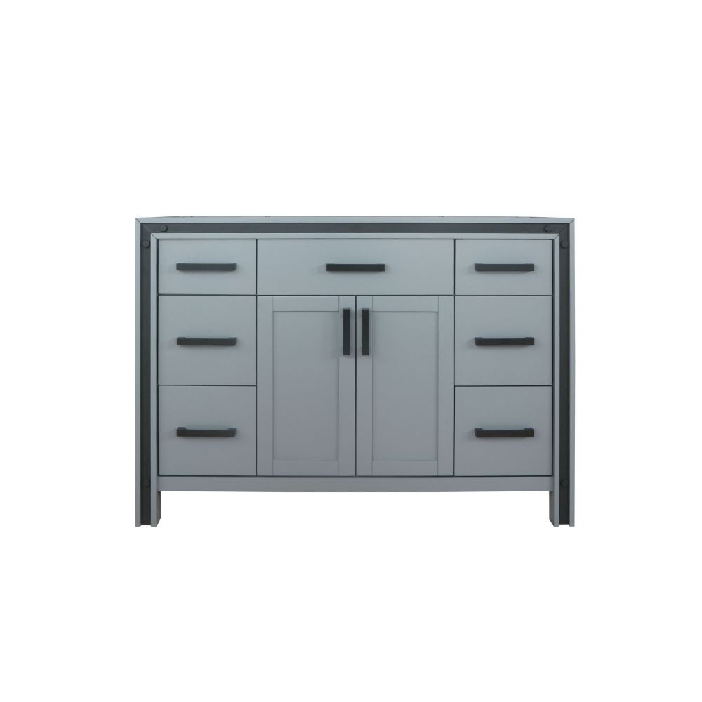 Ziva 48 in W x 22 in. D Dark Grey Bath Vanity