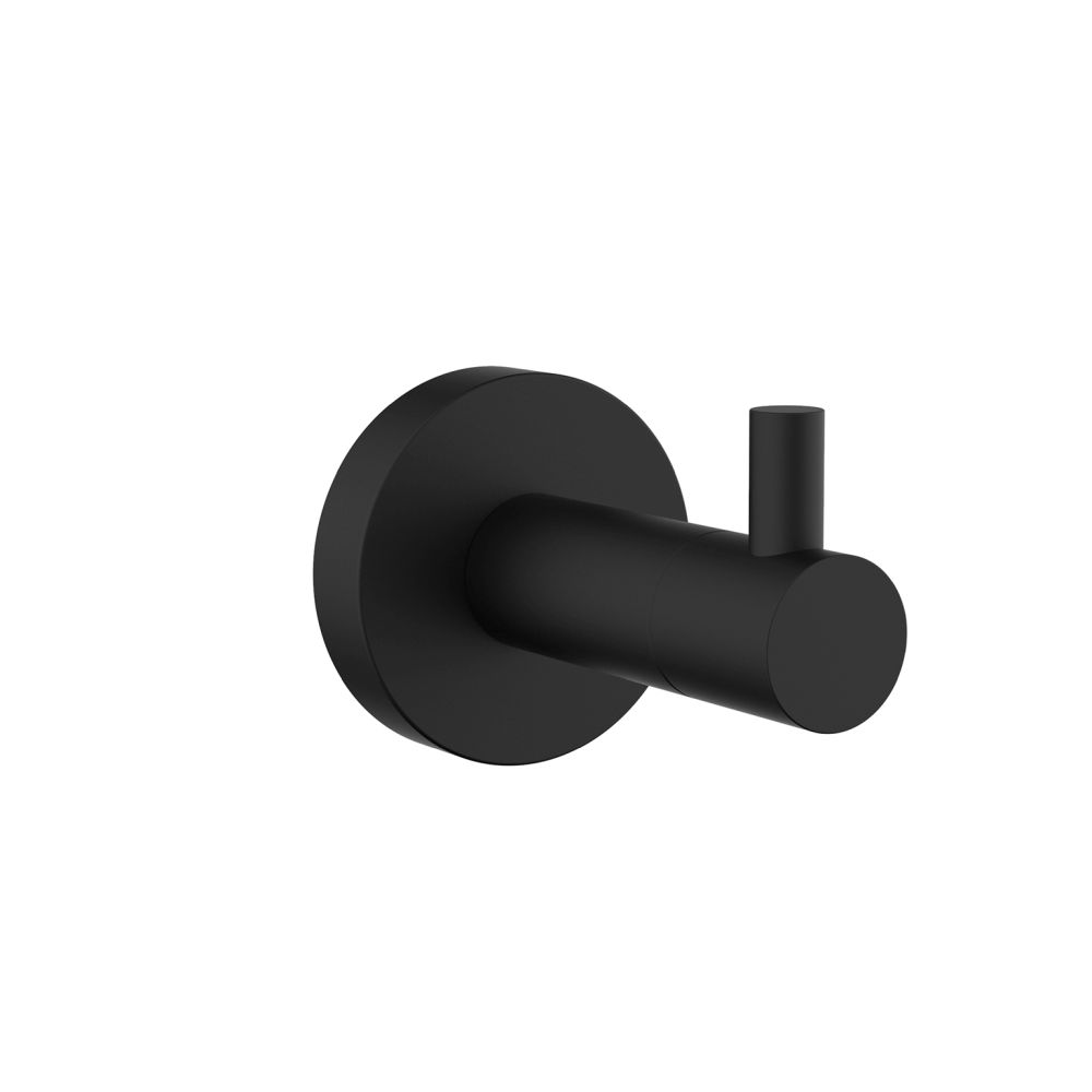 Bagno Nera Stainless Steel Robe Hook in Matte Black