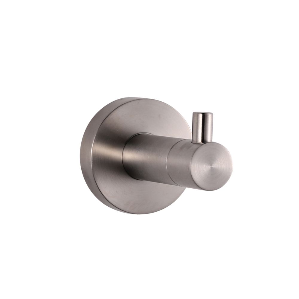 Bagno Nera Stainless Steel Robe Hook in Satin Nickel