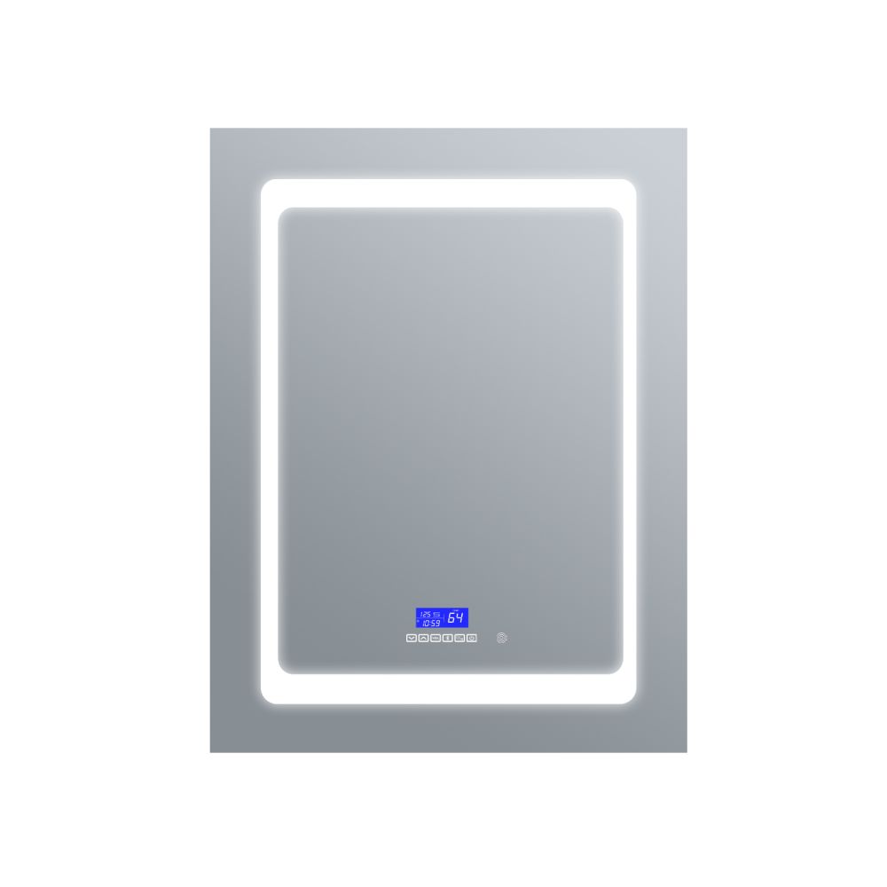 Bracciano 24 in. W x 36 in. H Surface-Mount LED Mirror Medicine Cabinet with Defogger